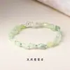 Design Original de Pulseira de Pedra Natural com Contas de Formato Irregular para Mulheres, Cristal de Cabelo Colorido de Nicho de Verão Contas de Pedra Triturada de Formato Irregular