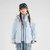 Chaqueta tres en uno del mismo modelo de Luotuo para hombre, carcasa rígida impermeable y cortavientos, adecuada para mujeres menudas, chaqueta deportiva para exteriores y montañismo