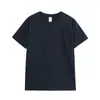 Camiseta Masculina de Algodão Penteado de Fibra Longa, Peso Pesado 220g, Secagem Rápida, Respirável, Tendência, Manga Curta, Cor Sólida, Camada Base