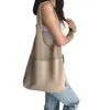 Bolso de Hombro Tejido Transfronterizo, Bolso de Lana Retro, Bolso de Playa de Gran Capacidad, Bolsa de Compras, Bolso Tote Tejido para Mujer, Bolso de Mano