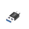 Adaptador OTG para teléfono móvil USB-A macho a tipo C macho, transferencia de datos, carga rápida, audio.