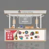 Tienda de lotería de centro comercial diseño personalizado de tienda completa isla pasillo cuerpo pintado mostrador Cai Fu Cai quiosco de venta de lotería deportiva