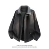 Abrigo de Otoño para Hombre 2026 Nuevo Estilo de Alta Gama de Lana con Cuello Solapa Chaqueta Holgada Moderna Fresca Ropa de Trabajo Superior