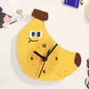 Verduras, Frutas, Plátanos, Imanes para Refrigerador, Reloj de Pared de Cocina Creativo Silencioso, Reloj Magnético Decorativo Magnético Tridimensional