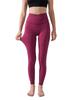 Lycra Ropa de Yoga para Mujer Pantalones Ajustados Sin Costuras para Fitness Cintura Alta Cruzada Control de Abdomen Deportes Levantamiento de Glúteos Pantalones de Yoga Desnudos Melocotón