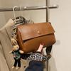 Bolso de Gran Capacidad Bolso de Mujer 2024 Nuevo Otoño e Invierno Moda Retro Banda Ancha Bolso Cruzado Versátil de Alta Gama Bolso Cuadrado Pequeño