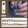 Uñas Postizas de Comercio Exterior para Halloween Uñas Postizas con Armadura para Usar Kulu Ojo Único Manicura Simple Removible 30 Piezas
