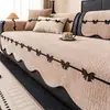 Fábrica de almofadas de sofá em estoque: 26 novos modelos de almofadas de sofá de chenille com fundo antiderrapante, capas de sofá de formato especial para todas as estações atacado