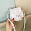 Nueva Mini bolsa para niños estilo coreano linda bolsa de princesa hombro cruzado bolsa de bebé niño borla decorativa pequeña bolsa de hombro