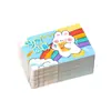 Cartões Raspa-Raspadinha para Alunos do Ensino Fundamental, Cartões Lotéricos Raspa-Raspadinha, Adesivos com Revestimento, Incentivos ao Crescimento Infantil, Bilhetes de Sorteio, Diversão