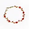 Pulseras de Tulipan Más Vendidas Transfronterizas, Pulseras de Diamantes y Piedras Preciosas Multicolor, Pulseras de Flores, Joyería de Lujo Ligero Fabricantes Venta al por Mayor