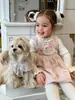 Ropa para Niños Zhe Li Vestido para Niñas Vestido de Invierno con Dibujos de Capullos de Flores Vestido Chaleco para Niños Vestido para Bebé Niña Clase A