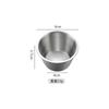 Plato para mojar transfronterizo de acero inoxidable 304, taza para salsa de panqueques mexicanos, taza para salsa de ensalada de tomate con tapa, taza para mojar