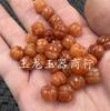 Jade 10mm Xinjiang Hetian Jade Dorado cuentas de calabaza cuentas sueltas roca de cuarzo jade cuentas de ábaco cuentas sueltas cuentas de collar