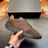 Zapatillas deportivas casuales de retazos de cuero gamuza genuino para hombre, de caña baja con suela gruesa, versátiles, disponibles en varios colores