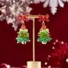 Pendientes de Navidad "Jingle Bells", Lindos Pendientes de Campana Roja, Pinzas para Cartílago de la Oreja, Pendientes y Pinzas para Orejas Atmosféricos
