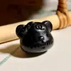 Ébano Oso Lindo Cabeza Juguete de Madera Pulsera Collar Colgante DIY Colgante Bolsa Divertida Accesorios de Cuentas Sueltas