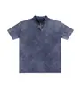 Camiseta tipo polo batik vintage lavado de peso pesado de 240 g, camiseta de manga corta para hombre, estilo americano, moderna, retro, camisa de manga corta para pareja