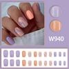 Europa e Estados Unidos pequena primavera fresca e vitalidade de verão fatias de unhas onduladas taro roxo doce laranja menina estilo europeu temperamento usar armadura