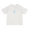 Camiseta de Manga Corta con Cuello Redondo, 240g de Peso Pesado 5A Antibacteriana Refrescante Sorona, Corte Holgado, Color Sólido Ropa de Trabajo, Estampado Transfronterizo