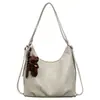 Otoño 2026 Bolso de Axila de Gran Capacidad Moda Retro Bolso Tote Simple Nicho Personalidad para Viajes Versátil Bolso Dumpling