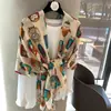 Bufanda de Seda para Mujer Estilo Coreano Versátil Delgada de Gasa Bufanda de Verano Multifuncional Decoración de Viaje Protección Solar Ropa Exterior de Algodón y Lino Bufanda Chal