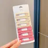 Lindo Pasador de Pelo de Lunares y Estrellas para Mujer, Pasador de Gama Alta y Exquisito, Pinza para Flequillo Estilo Coreano Color Café, Accesorio para el Cabello Versátil de Pinza de Pato