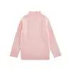 Wuli Bu Yi 2026 Invierno Ropa de Punto de Manga Larga para Niños Ropa de Hilo para Bebés Suéter Pulóver de Cuello Medio-Alto de Moda para Niñas
