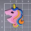 Novo Adesivo de Patche Macio de PVC de Unicórnio Desenho Animado Acessórios de Cabelo para Crianças Capa de Celular Buracos em Sapatos Decoração de Copo de Água