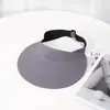 Sombrero de Seda de Hielo Sin Costuras Integrado con Protección Solar para Mujer, Parte Superior Abierta, Ala Ancha, Plegable, Sombrero de Sol con Protección UV para Adultos