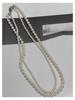 Shi Jia Qiang Guang Zhengyuan Collar de Perlas Artificiales Importadas de Doble Capa Superpuesto Cadena para Clavícula Fiebre