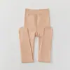 Leggings Pantimedias de Pierna Descubierta Color Piel Nude Delgados de Felpa Gruesa para Niñas Otoño e Invierno Medias Ultra Naturales para Ropa Exterior