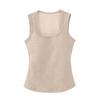 Chaleco Térmico para Mujer con Almohadillas en el Pecho, Sin Mangas, No Necesita Usar Sujetador, No se Mueve la Copa, Forrado de Felpa, Camisola Base Engrosada para Mujer