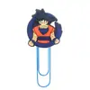 Dragon Ball Grapas Grandes Suministros de Oficina Grapas Creativas Lindas Pines en U Marcadores de Libros de Dibujos Animados de PVC Venta al por Mayor