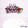 Decoración para Hornear Pastel Tarjeta de Cumpleaños Conejo Zanahoria Dios Masculino Hada Suministros de Decoración de Cumpleaños