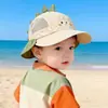 Sombrero de Sol para Bebé con Ala Ancha para Cubrir la Nuca, Diseño de Animales de Dibujos Animados, Sombrero de Pescador con Protección Solar, Estilo de Malla Fina, Sombrero de Verano para Niños y Niñas