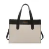 2026 Nova Cor Color Block Feminina Casual Novo Estilo Texturizado Moda Primavera e Verão Bolsa de Mão Grande Capacidade Bolsa Transversal de Ombro