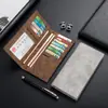 Cartera Larga para Hombre Ultra Delgada Juvenil Multitarjeta Casual Portatarjetas Moda Japonesa y Coreana Estudiante Cartera Personalizada Vintage