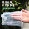 Vaso de Flor de Plástico Especial para Phalaenopsis Transparente Qingshan Vaso de Controle de Raiz Musgo de Água para Orquídea Plástico Respirável Oco Vaso de Flor Grande