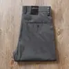 Estación Europea Pantalones Casuales de Gama Alta para Hombre Verano Nuevo Lyocell Antiarrugas Microelástico Gris Corte de Negocios Pantalones Rectos