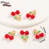 Pingentes Coleção de Frutas Cartoon em Liga Metálica Pintados à Mão Materiais para Joias de Pulseira Brinco DIY Feitos à Mão Charms