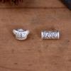 Venta al por mayor de cuentas de plata S999 de estilo nacional daji de buena moral, retro, 3D, de plata dura, accesorios para pulseras DIY