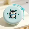 Bolsa de Agujero de Silicona con Dibujo Animado Spot, Mini Billetera para Monedas, Bolsa DIY para Cosméticos, Bolsa para Auriculares, Colgante para Llavero, Regalo
