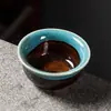 Taza de té de cerámica Kung Fu, taza de té creativa, taza pequeña individual, taza de degustación de té celadón, taza de pez para uso doméstico, cuenco de té, taza de maestro