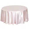 Fornecimento de Toalha de Mesa Redonda Simples Moderna de Cetim Decoração de Casamento Banquete Festa de Aniversário Toalha de Mesa Redonda Toalha de Mesa
