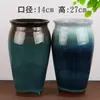 Yixing Maceta Grande de Cerámica Gruesa para Suculentas Tocón Viejo Planta Verde Maestro Tocón de Acantilado Retro Simple Transpirable Maceta de Cerámica