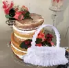 Suministro de Amazon Encaje de bordado estilo occidental Pedrería Boda Dama de honor Cesta de flores para niña de las flores Suministros directos para bodas
