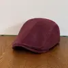 Gorra de gamuza estilo británico para primavera y otoño, hace que la cara se vea más pequeña, versátil para parejas, gorra de boina reversible