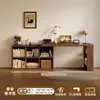 Escritorio de Madera Maciza Mesa de Estudio para Estudiantes en Casa Estantería Integrada Mesa Larga para Sala de Estar Banco de Trabajo Escritorio de Computadora Retráctil