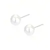 Pendientes de Plata Pura S999 con Aguja, Perla Blanca Australiana Swarovski para Mujer, Lujo Ligero, Sensación de Alta Gama, Amigables con los Oídos, Pendientes Simples y Versátiles